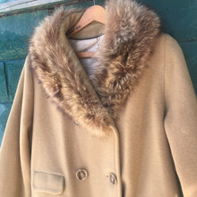 Load image into Gallery viewer, Vintage Pierre Cardin Camel Wool Coat, Designer Vintage Jacket