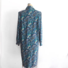 Load image into Gallery viewer, Vintage Paisley Shirt Dress, 70s style