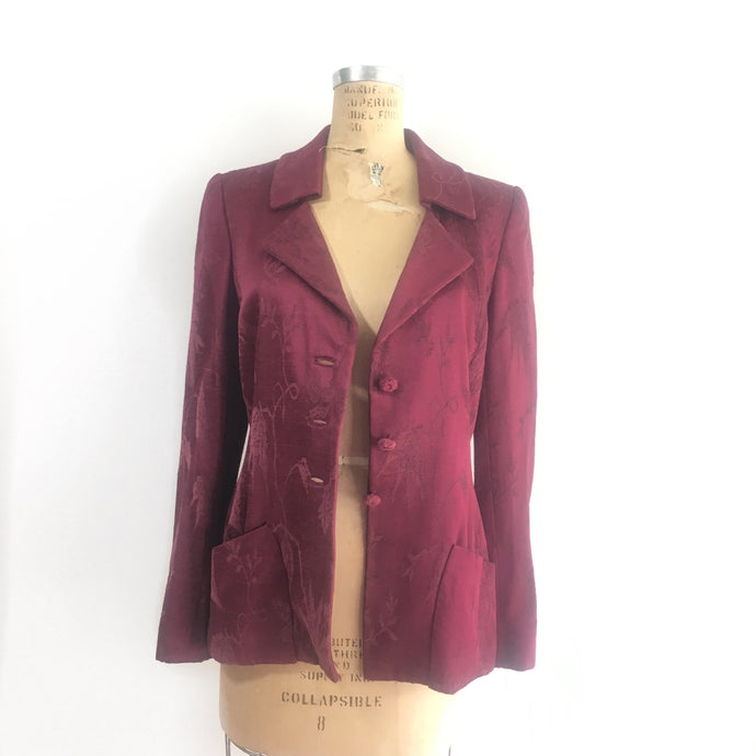 Vintage Oscar de la Renta Brocade Blazer, 90s jacket
