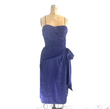 Load image into Gallery viewer, Vintage Morton Myles Party Dress, fortuny pleat bodice with bow