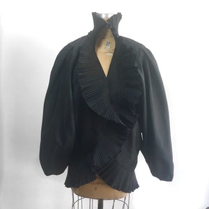 Morton Myles Vintage Pleated Jacket, 80s Avant-Guarde