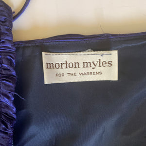 Vintage Morton Myles Party Dress, fortuny pleat bodice with bow